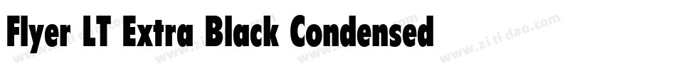 Flyer LT Extra Black Condensed字体转换